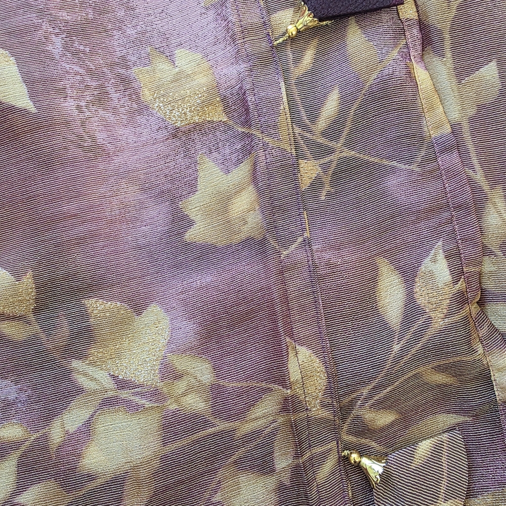 Floral Pink and Yellow Saree - Picture 2 of 4